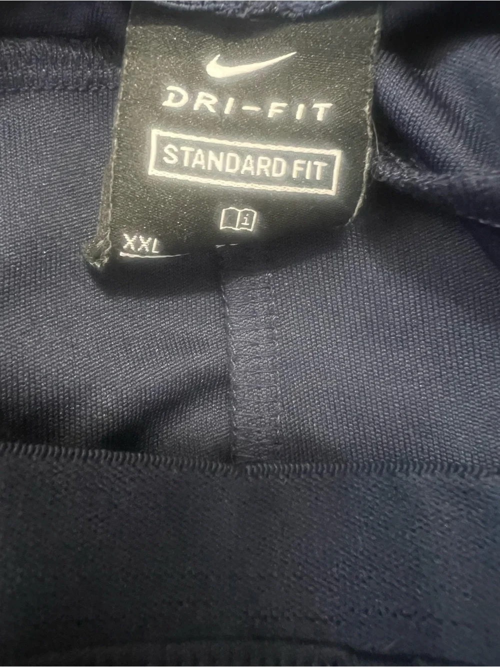 Nike Dri-Fit Navy Blue Training Pants Fleece Sweatpants Joggers Men's XXL